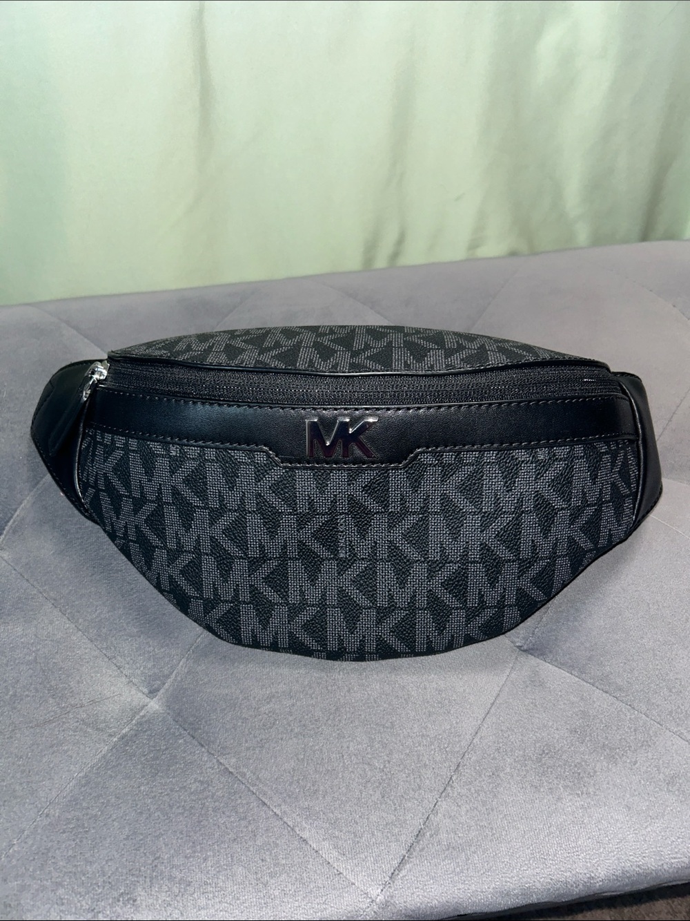Michael Kors Black MK Monogram Belt Bag